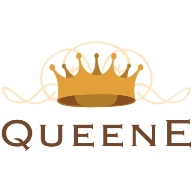 QueenE muziek winkel/ QueenE Music Shop logotipo